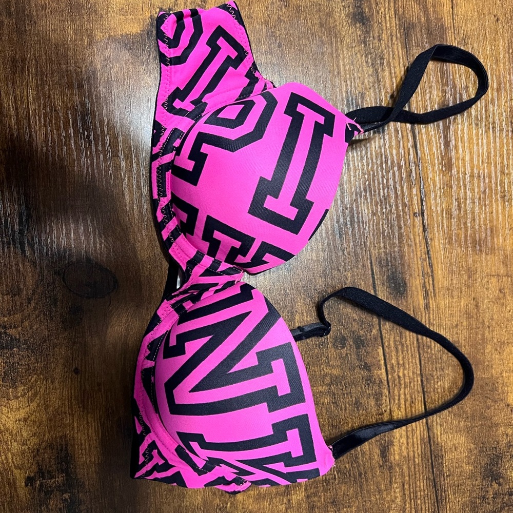 PINK Victoria's Secret Pink and Black Bra